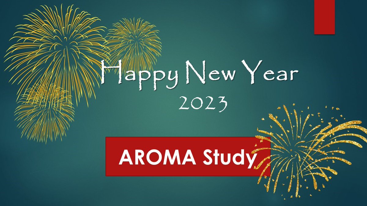 Dear AROMA Collaborators all around the world, 
Wishing you all a happy and prosperous New Year.