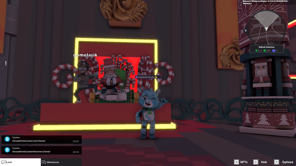 HarveyMinnie5's tweet photo. @TheSandboxGame I found a Santa in Aldrak Solstice! 🧑‍🎄🎁 I participated in the #SeasonsGreetingsTSB challenge for a chance to win an NFT! https://t.co/wIiFp6bvI4