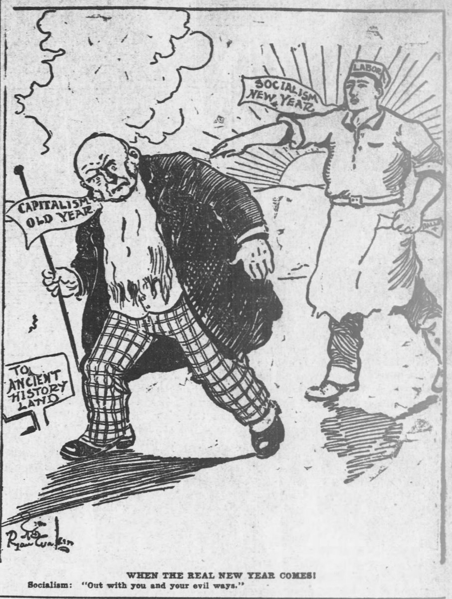 BarnaclePress's tweet photo. I suppose it's too much to ask, to make 2023 the year we send evil ways to Ancient History Land. A fellow's allowed a New Year's dream, though, right?

Ryan Walker, When the Real New Year Comes!
December 31, 1904 https://t.co/L2Kgt4R1WV