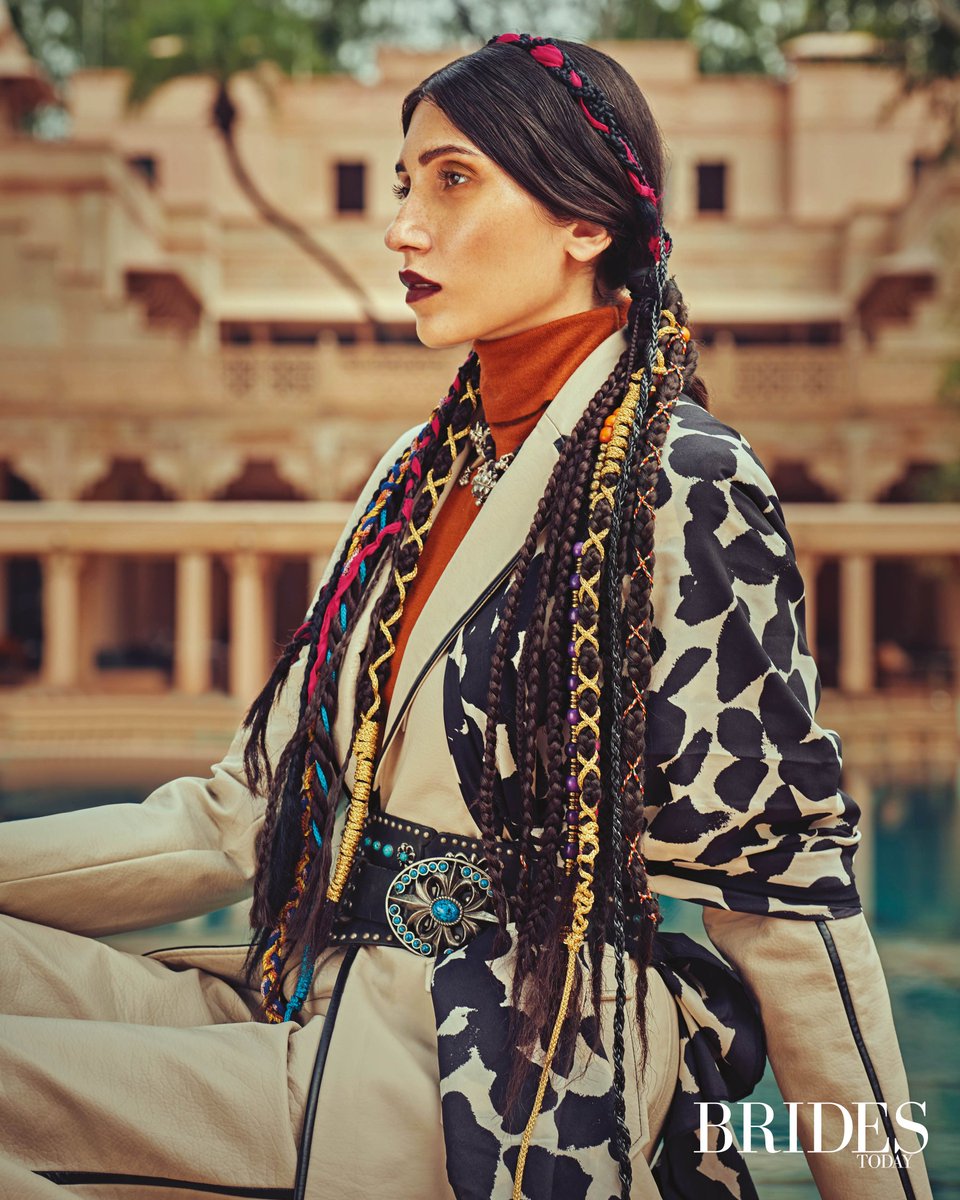 mannattgupta's tweet photo. Style that’s in it for the long run | @kanika.dev perfectly embodies the empowered yet elegant spirit of #MANNATGUPTA in the pleated leather set for @bridestodayin 

#mannatgupta #beyond #minimalfashion #amanbagh #bestsellers #sustainablefashion #fashion #fashiontrends https://t.co/pyWZ9VwZnc