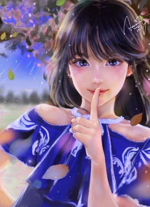 2022年の描き納め! 今年の私を助けてくれてありがとうございました。 来年も仲良くしてくださいませ。 #大晦日 #感謝です #イラスト  ーー秘密ーー