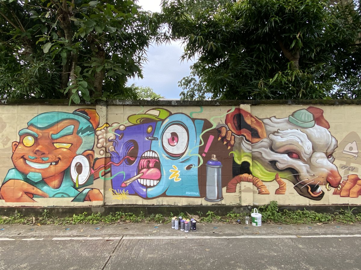 SH11NA_WORKS's tweet photo. Best 4 of #SH11NA graffiti / mural in 2022
①タイ チェンマイのストリート with MSV crew
②茨城県 水戸市 @peekaboo_cbd
③神奈川県 川崎市 #Wallternatives
④東京都 新宿区 @bakenekocafe 🆕 https://t.co/IjKKQY6M9V