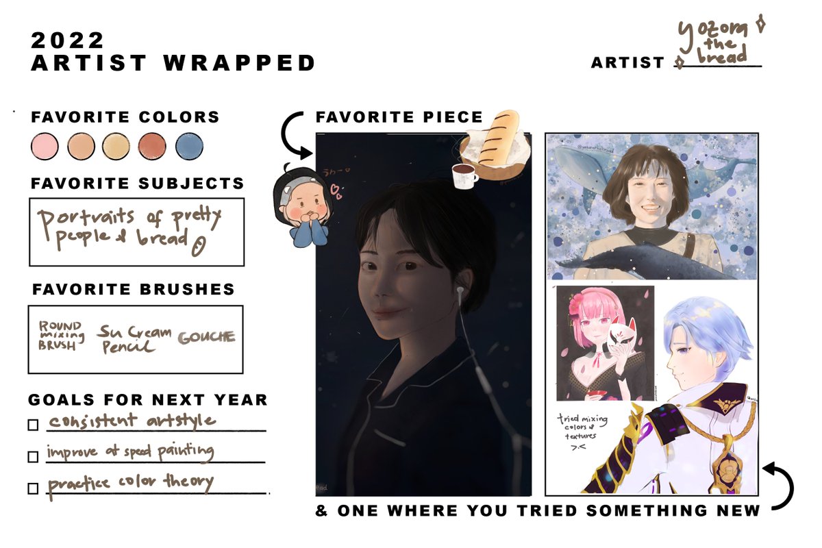 yozorathebread's tweet photo. I like how I was able to experiment more on digital art this past few years, I hope I'll be able to still continue this forgotten hobby of mine and improve my art once more next year💕 https://t.co/pk7bpayU3b