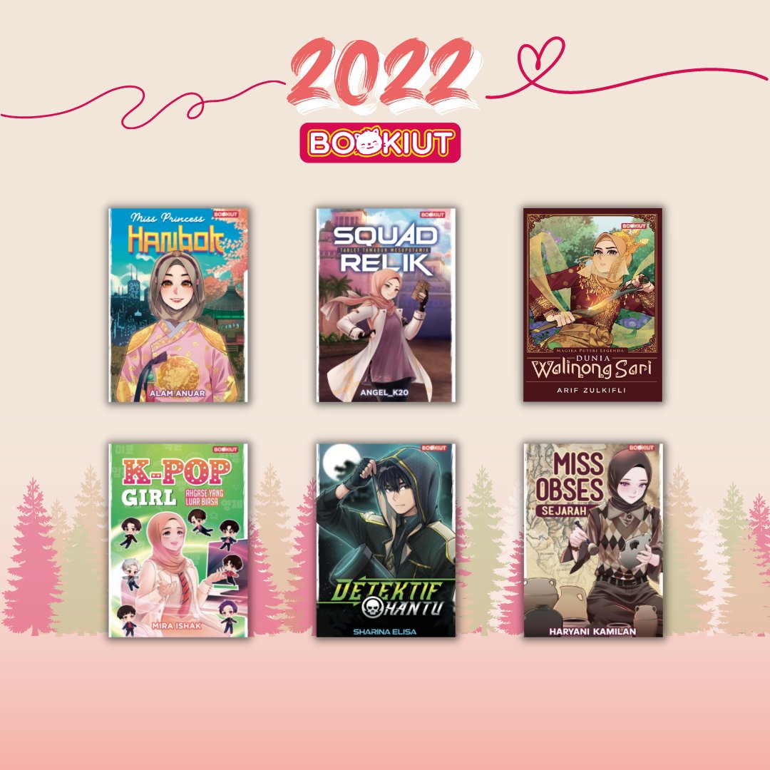 BukuBookiut's tweet photo. 2022 sudah berakhir dan tahun baru kini bermula.
Terima kasih kepada Bookiuteers kerana setia bersama Bookiut pada tahun 2022. Sini Aina sediakan koleksi buku Bookiut yang terbit sepanjang tahun 2022.
#bukubookiut #bookiut #rakPTS #selamattahunbaru2023 #memandaikanbangsa https://t.co/DTAVlIvYCL