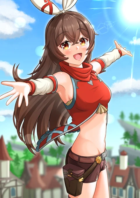 #今年も残りわずかなのでお気に入りの4枚を貼る #ウマ娘 #原神 #ブルアカ 色々描いたし動かした 