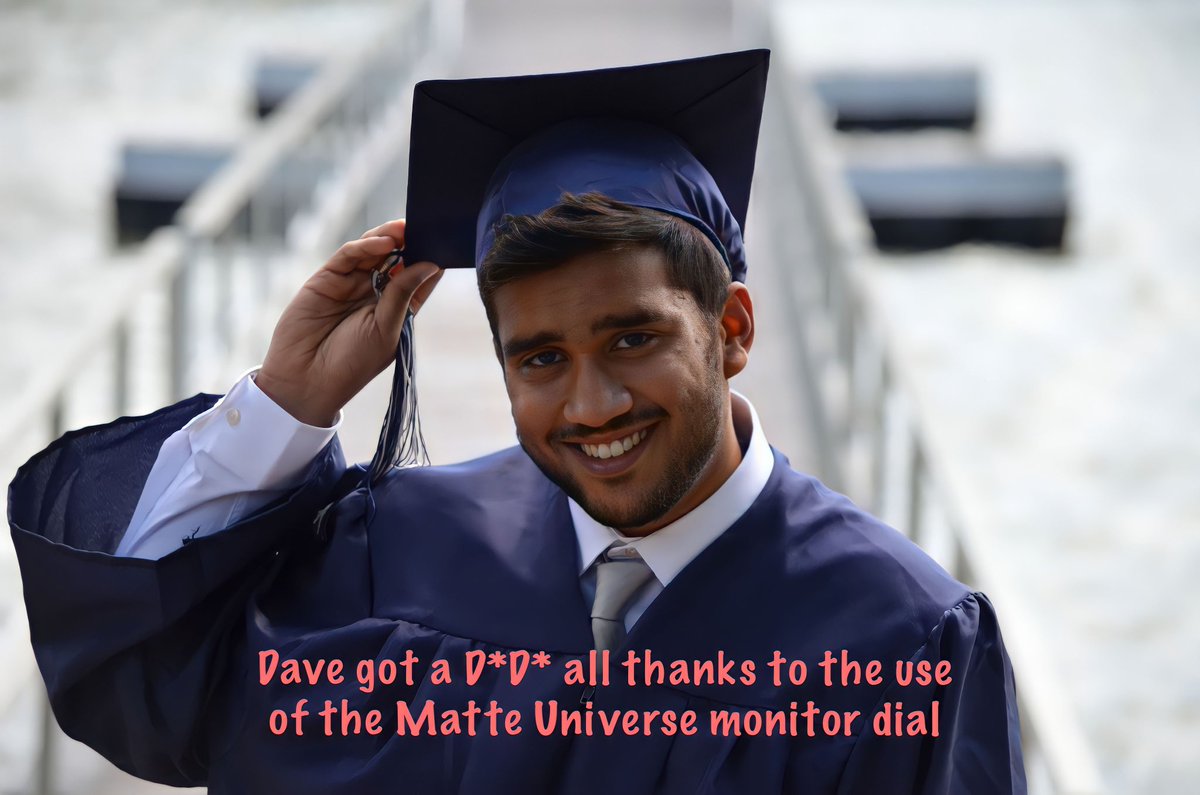 Matte_Universe's tweet photo. This is Dave. Dave recently left University with a D*D* in Digital Art. This was accomplished with the help of the Matte Universe monitor dial.

#monitoraccessories #monitor #technology #technologyrocks #techno #techhouse #productivity #techgadgets #techcrazy #accessories https://t.co/Fiep9yOCdH