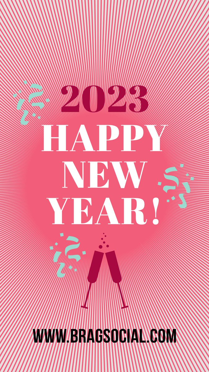 Happy New Year 2023! Brag Social wishes everyone a year of good health, lots of love and plenty of laughter.
.
.
.
.
.
#wmh #newyear2023 #newyearesolution #newyearparty #newyearnewgoals #newyeariscoming #newyearvibes #newyeargoals