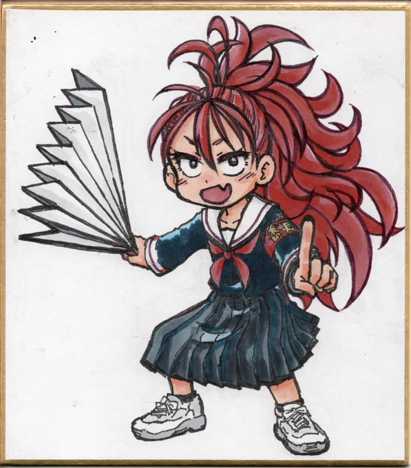 #2022年自分が選ぶ今年の4枚創作・ケーキ屋の娘・うちわ・猫舌少女・悪魔シール 