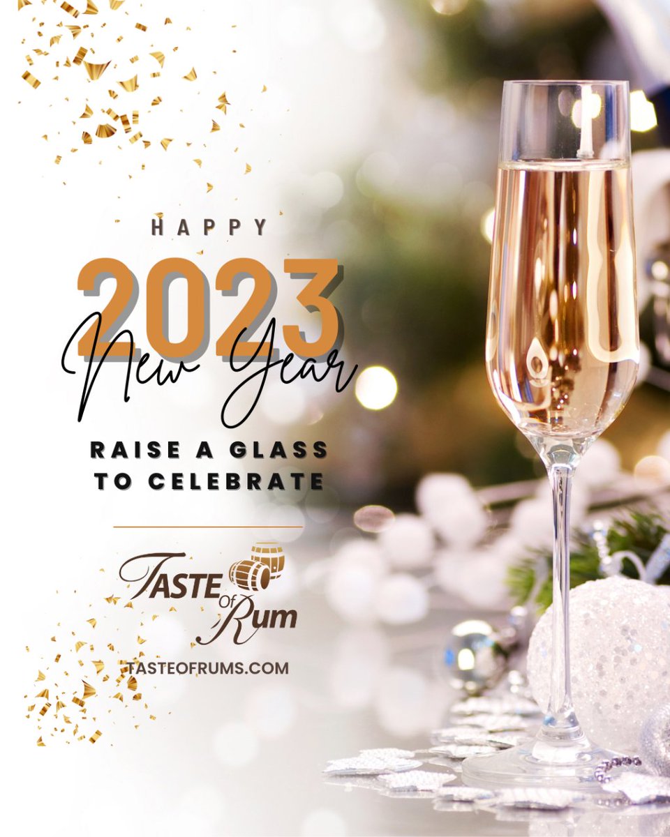 tasteofrum's tweet photo. 🥂 Make way! 2023 is coming through. Have the best New Year. You deserve it!

#TheRumLab #rum #ron #rhum #rumlover #rumlovers #NewYear #HappyNewYear #Holidays #TasteOfRum #TasteOfRum2023 #puertoricoholic #apoyalolocal #soydeaquipr #orgulloboricua #PuertoRico https://t.co/b9TEciZkPl