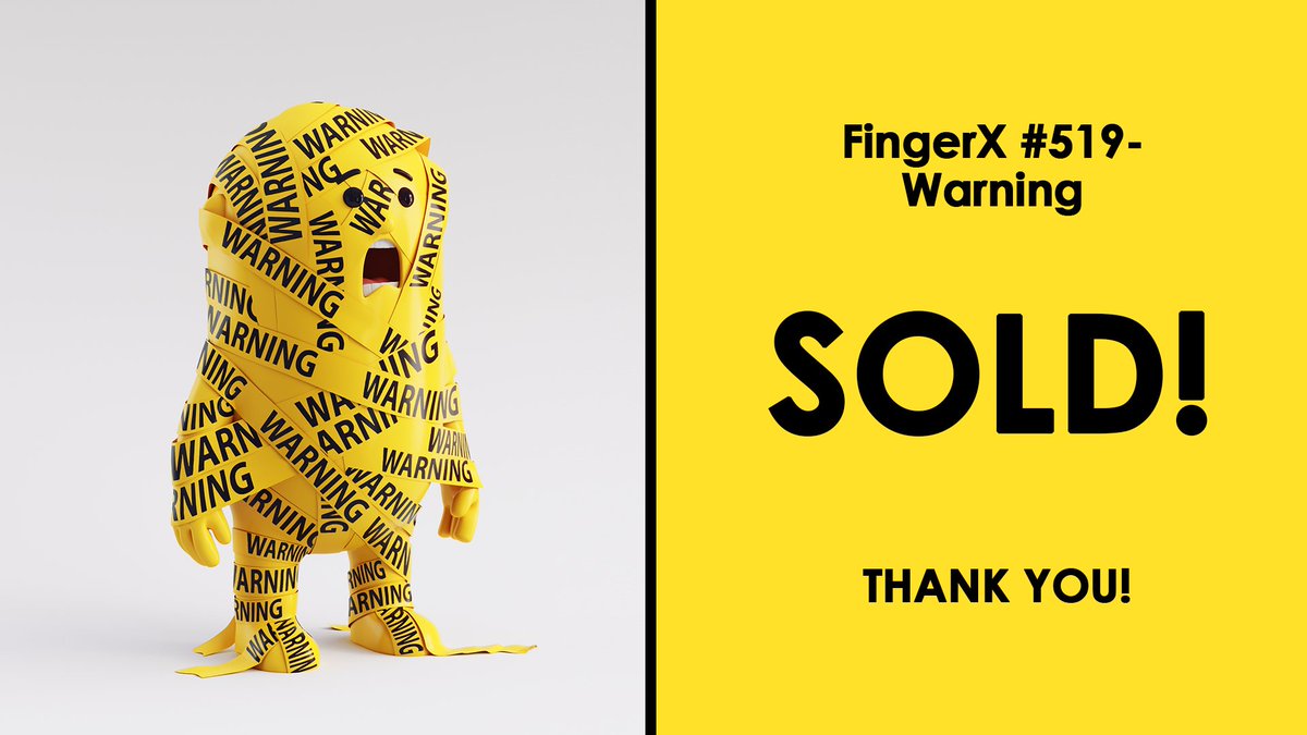 🙀#NFT SOLD!🙀

FingerX #519 - Warning

@MattDGN Thank you very much!
Congratulations!🥳

#NFTs #NFT #NFTcommunity #nftart #NFTartists #NFTcollector #fingerx #OpenSeaNFT #Collectibles #nftsold