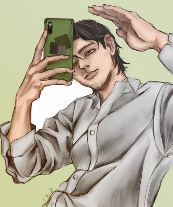 #2022年自分が選ぶ今年の4枚 後半仕事で忙しくなってほとんど描けなかったけれど、創作おじさんをまた描けるようになったり、塗りを模索したりと少しずつお絵かきの感覚を取り戻しはじめられた1年でした! 