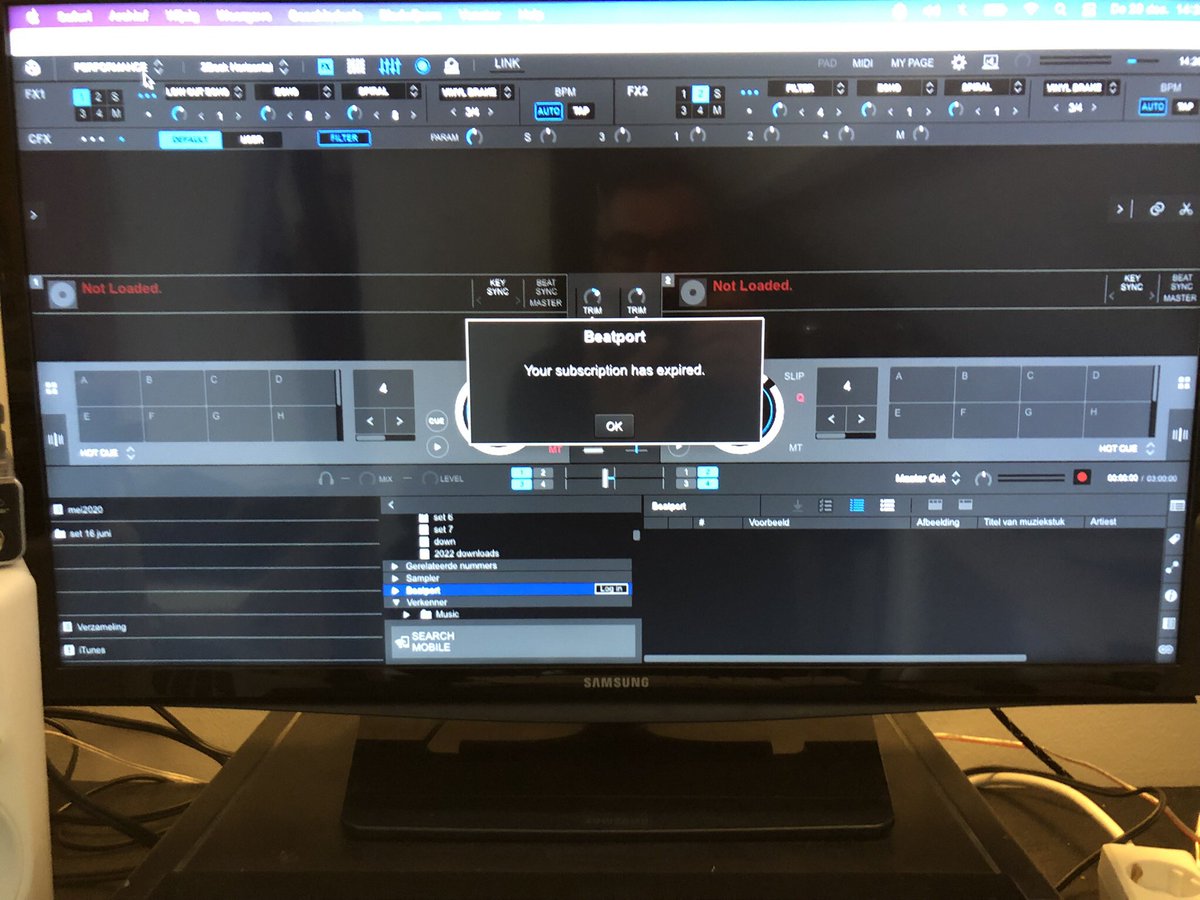 ErwinBrouwer's tweet photo. @beatport @PioneerDJglobal I’m getting frustrated please get things right it is the second time in months that I have issues. I pay I have the stuff but it don’t work . Really I’m just a bedroom dj but I don’t enjoy it this way . Come with the solution!!!!!!!!! https://t.co/FQtQJivqGy