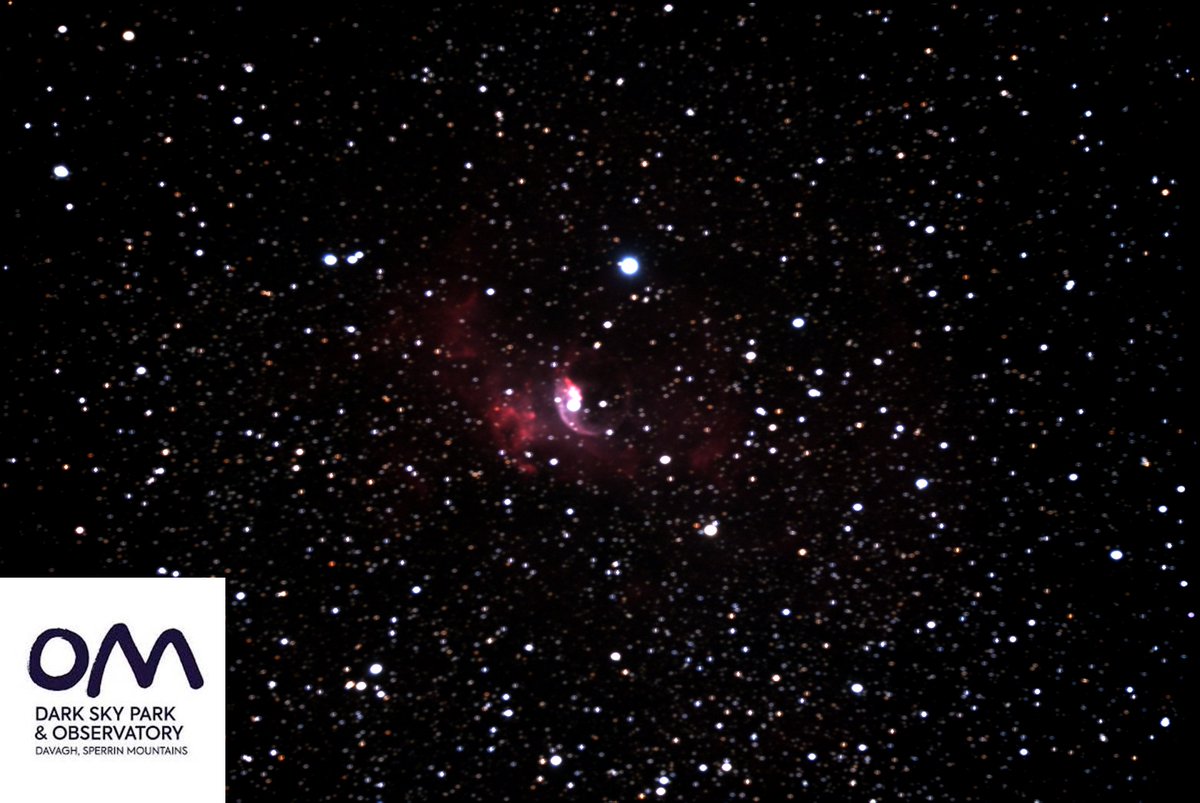 omdarksky's tweet photo. Here's the Bubble Nebula. https://t.co/QPm2cSipnm