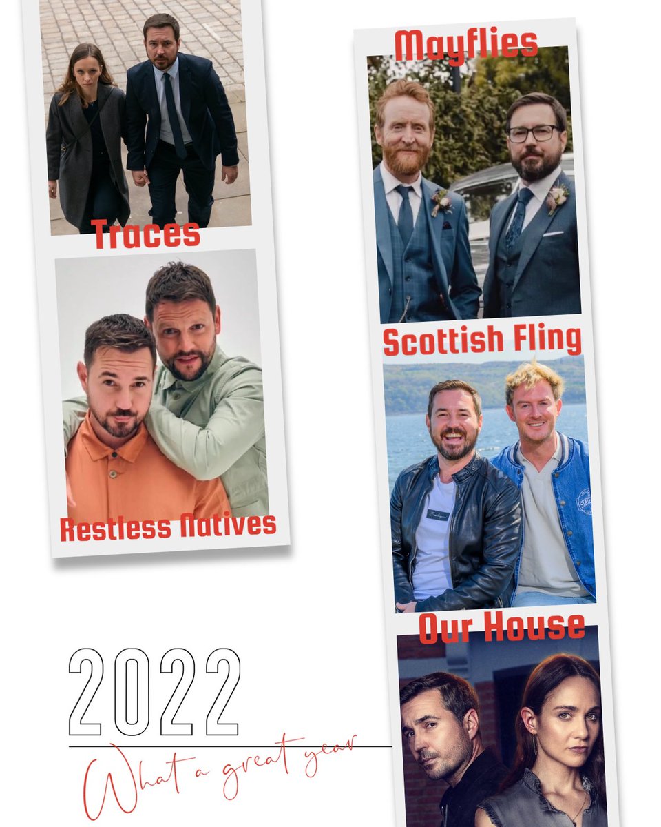 Team_Compston's tweet photo. GOODBYE 2022
What a year this has been for Martin, we were blessed with so much goodness🥰
#Traces2 - on Alibi
#OurHouse - on ITVX
#ScottishFling - on iPlayer
#Mayflies - on iPlayer
& the hilarious #RestlessNatives Podcast
Can’t wait for more in 2023❤️
#MartinCompston https://t.co/YxpjYeSGd0