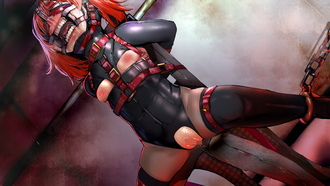 いつものリョナグループの中でちょうど意見が半分に分かれたんだけれど
ちょっと前に貼った赤髪のキャラの尋問シーン、
顔もラバー?で拘束するとき
前髪がいるかどうかで意見分かれてるの。

前髪あるほう、ないほうどっちがいいかな?
描きかけの中途半端な絵だけれど
貼るから参考に意見ほしい。 