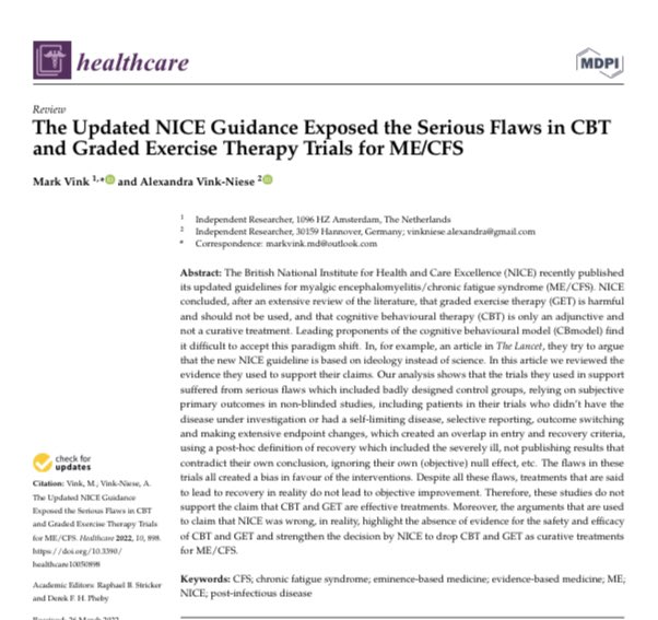 Huisarts_Vink's tweet photo. @davidtuller1 @TomKindlon @adambeyoncelowe Five of these authors already published a similar article in the Lancet which we have dissected in the following article
https://t.co/AJb0V7BvCF
#OpinionBasedMedicine #VestedInterestPsychiatry #MEcfs #LongCovid #MedTwitter https://t.co/on7TFBH7iO