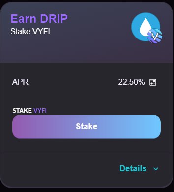DripDropz_io's tweet photo. We're kicking off our @VyFiOfficial vault! To celebrate, starting next epoch (21:45 UTC tonight) we will drip 1 Vyfi token per wallet, blockchain wide!
#dripon https://t.co/NDNPmsCT98
