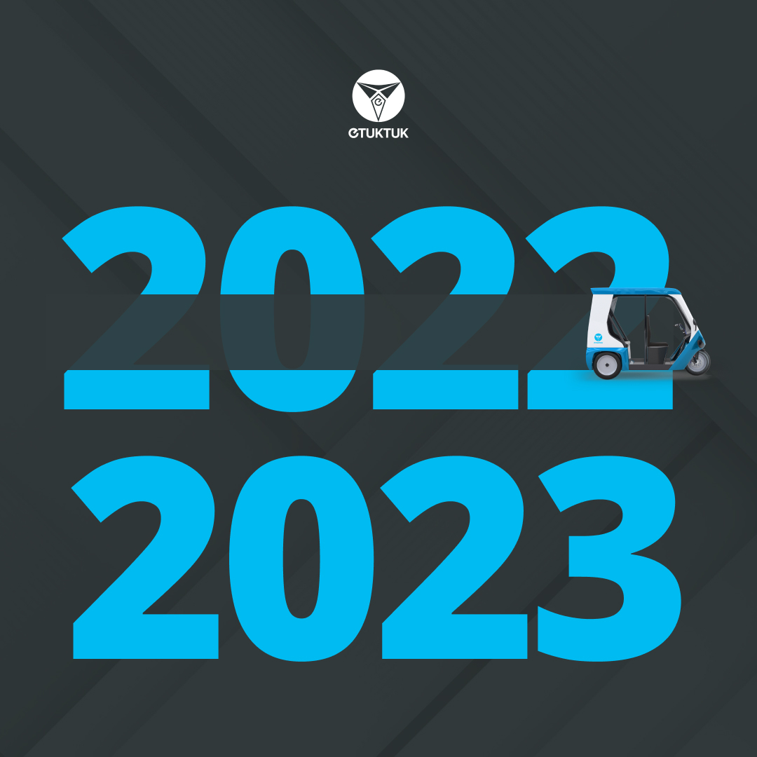 eTukTukio's tweet photo. 2022 has been all about laying the groundwork for a brighter future. 

Our goal is to positively impact billions through #EVs and #blockchain. 

As we enter 2023, let's work together to drive these transformative technologies forward and revolutionise the way we move and live. https://t.co/jhI3YZm8Fe