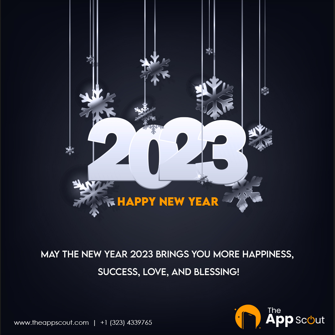 Wishing you a very Happy New Year and may the year ahead be filled with exciting opportunities!

#theappscout #happynew2023 #happynewyear #newyear #androidapp #mobileappdesign #christmasoffer #iosapp #gamedevelopment #merryoffer #mobileappdeveloper #gamedeveloping