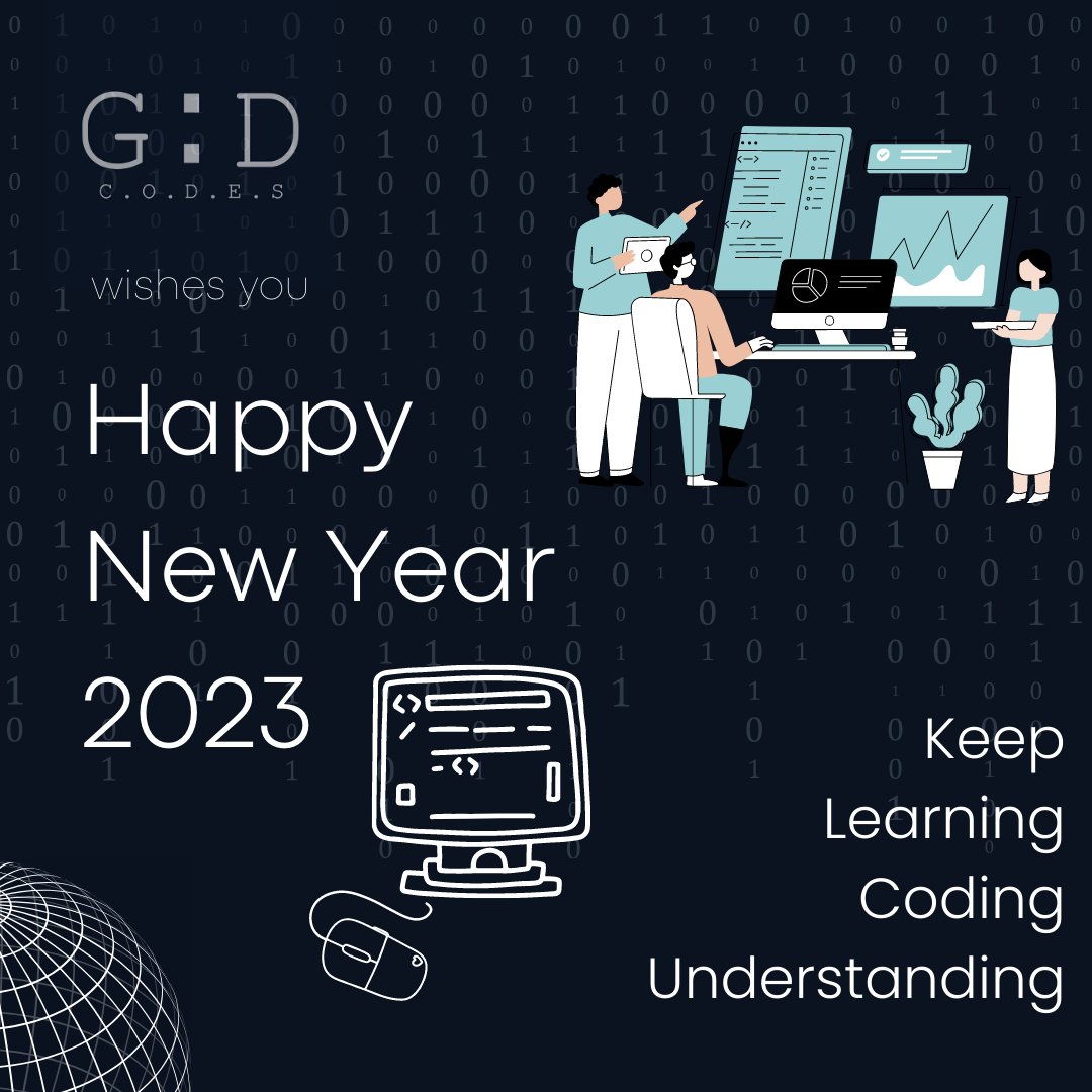 Gaurav__GD's tweet image. Happy New Year to you all! Hope you have a great year ahead and learn a lot.