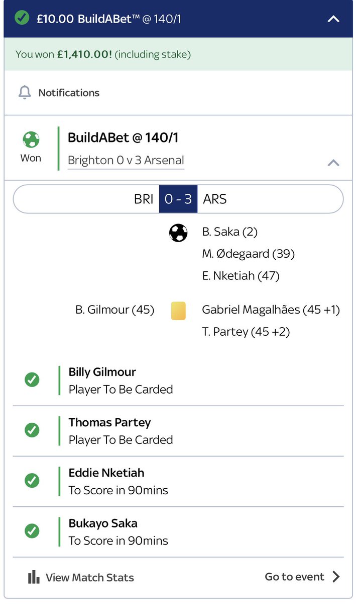 Welsh_Deejay's tweet photo. @SkyBet last bet of the year and… boom https://t.co/Rm2tqhDvrC
