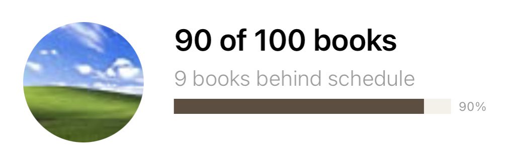 deadfiance's tweet image. you know 80% of this was me re reading the same 6 books over and over again