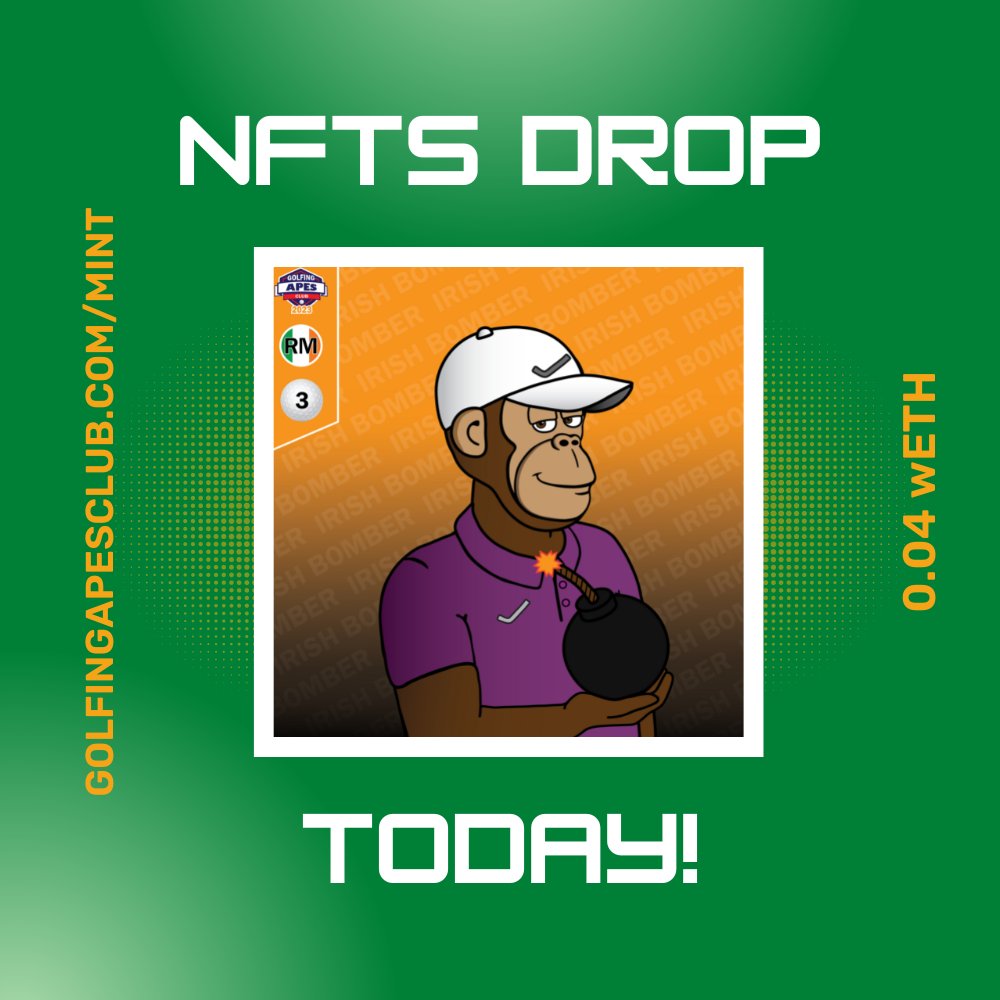 🚨Season 2 of Golfing Apes Club is here!🚨 NFTs drop today at 2pm EST. Mint your Apes to win ETH and golf prizes through the season. You don't want to miss out this year!

More info here 👇
discord.gg/f44nC4ynb7
golfingapesclub.com/mint

#nftdrop #nfts #nftdrop #mint #eth
