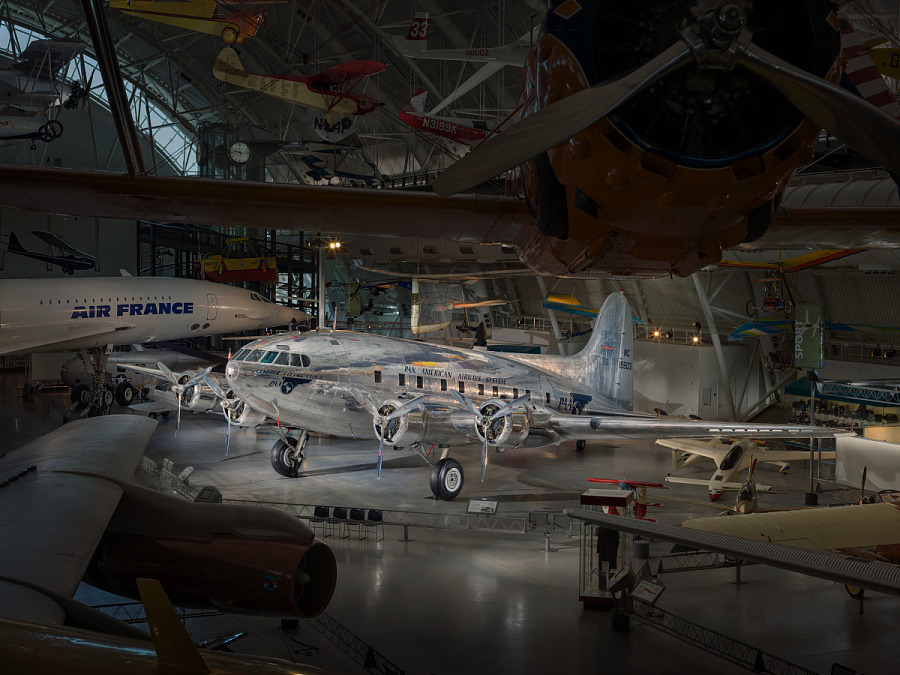 On this day in 1938, the Boeing 307 Stratoliner, the first passenger aircraft with a pressurized cabin, made its first flight. Boeing only built 10, and our “Clipper Flying Cloud” is the only remaining intact Stratoliner in the world. #AirSpacePhoto