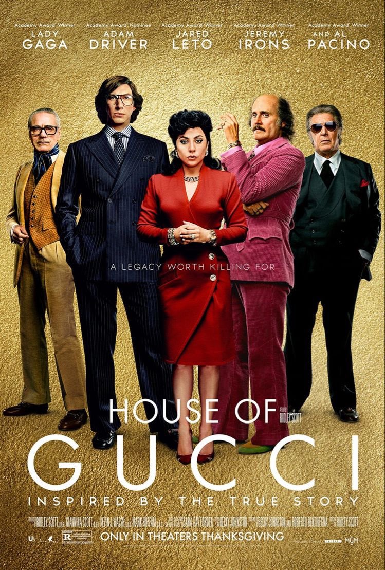 Ielit_'s tweet photo. Una de las peores cosas que vi. 

Se me hizo imposible terminar House of Gucci (2021) por la incomodidad de ver a Lady Gaga y Adam Driver tratando de tener algo de química. 

Además toda la película transcurre en Italia, y siendo todos italianos hablan INGLÉS. Incoherente. https://t.co/rjiBbF7Q1x