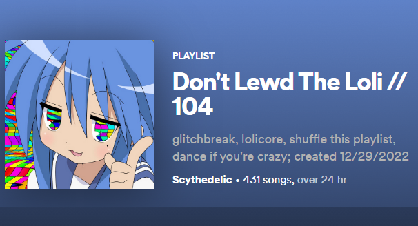 spotifyrepeater's tweet photo. New #Spotify #playlist! https://t.co/HOUee1mZdq
#glitchbreak #lolicore #intense https://t.co/W8cQz2OfcE
