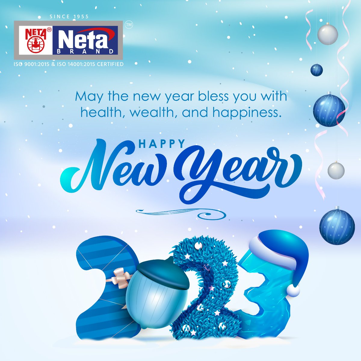 NetaMetalWorks's tweet photo. Team Neta wishes you all a year fully loaded with happiness, new goals, new achievements, and a lot of new inspirations. #HappyNewYear #HappyNewYear2023  #2023
#NetaValve #Netavalves #NewYear2023 https://t.co/Z4IapeEOcr