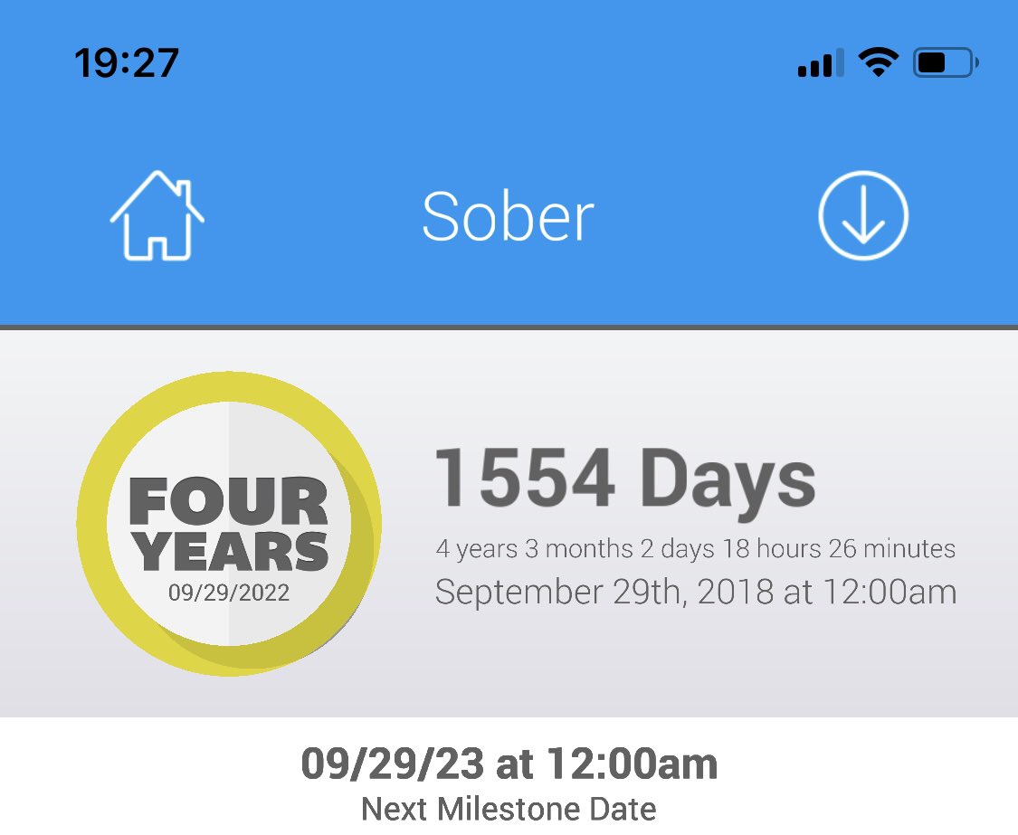 Biggest thing I am grateful for this year is staying sober. We do recover, one day at a time ❤️ #sober #grateful