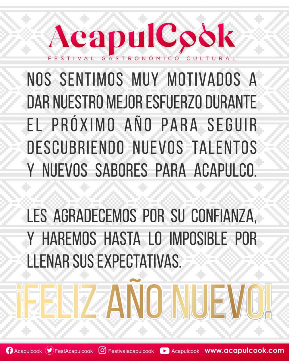 FestAcapulcook's tweet photo. Feliz Año Nuevo ! #FelizAnoNuevo 🎊🥂 https://t.co/as2ivqiry5