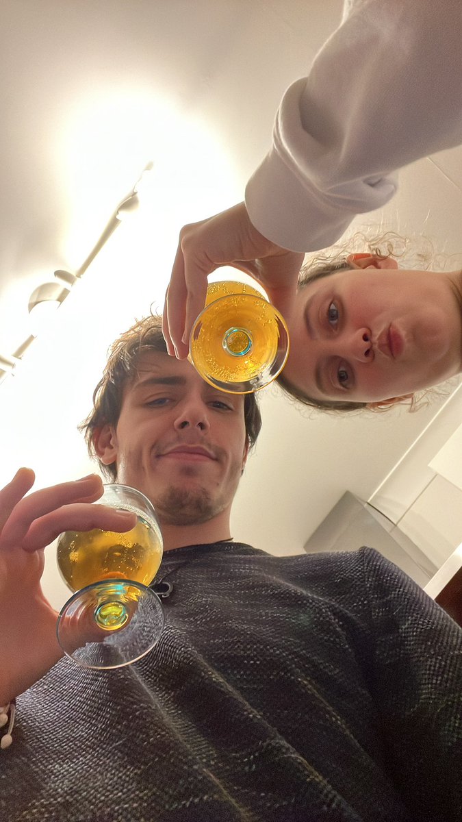 CrashBernie's tweet image. Starting the night, vintage cider!