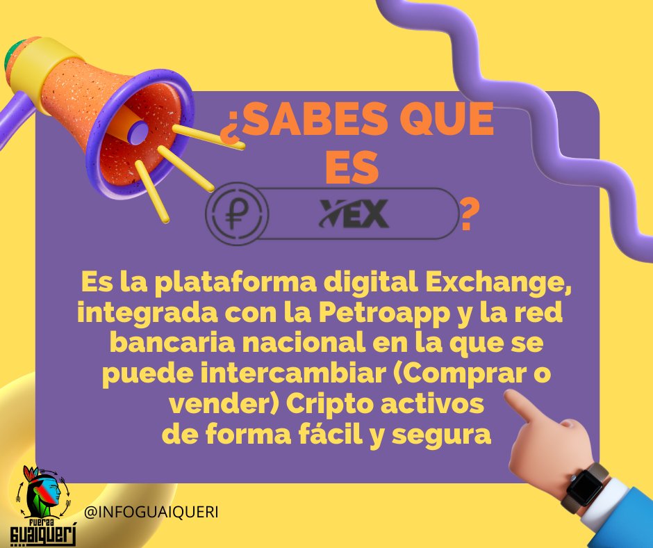 MrsNobody1407's tweet photo. Tus Petros y otras #Criptomonedas las puedes cambiar a través de la Petro #APP en la #exchain integrada #VEX.
#VenezuelaFeliz2023 https://t.co/gmxgbyXJeD