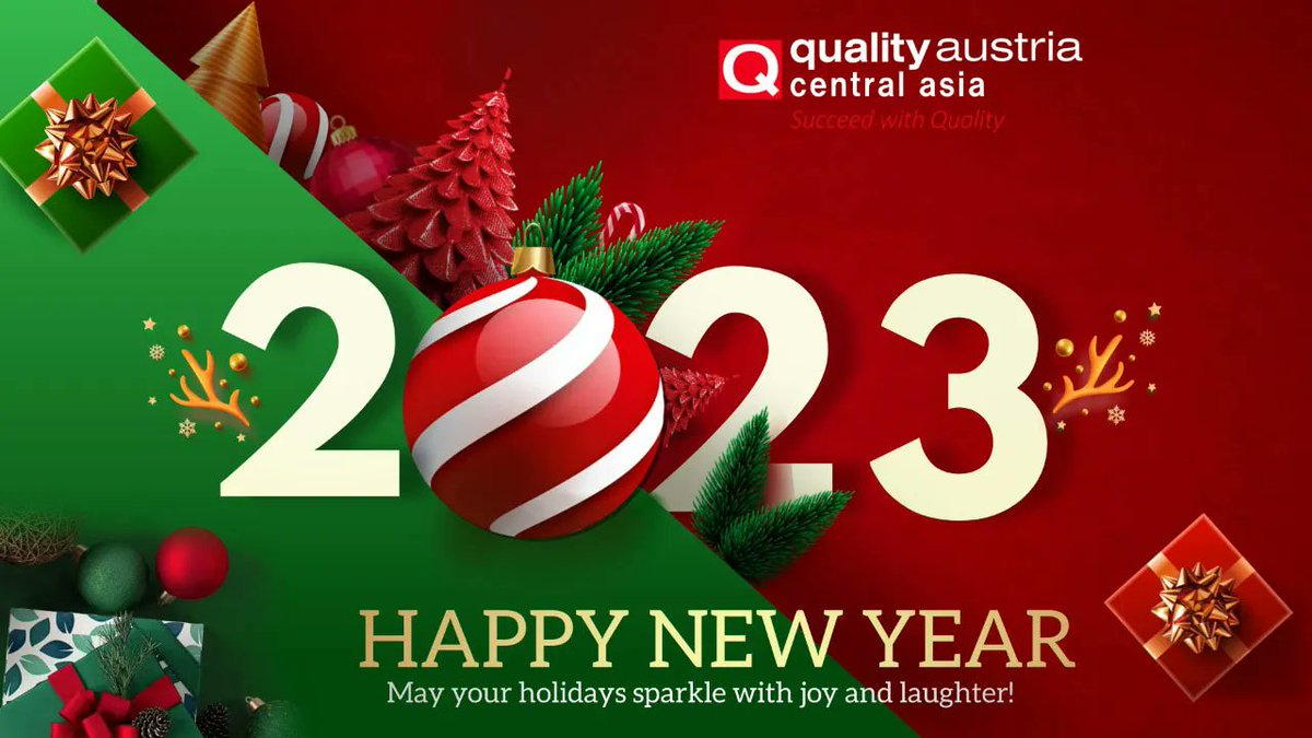 qacacompany's tweet photo. Wishing you and your family a happy new year filled with hope, health, and happiness - with a generous sprinkle of fun!
.
.
.
#newyear2023 #qaca #qualityaustriacentralasia #happynewyear #newyearsday #celebration #newyearscelebration #newyearsparty https://t.co/upd113n4iv