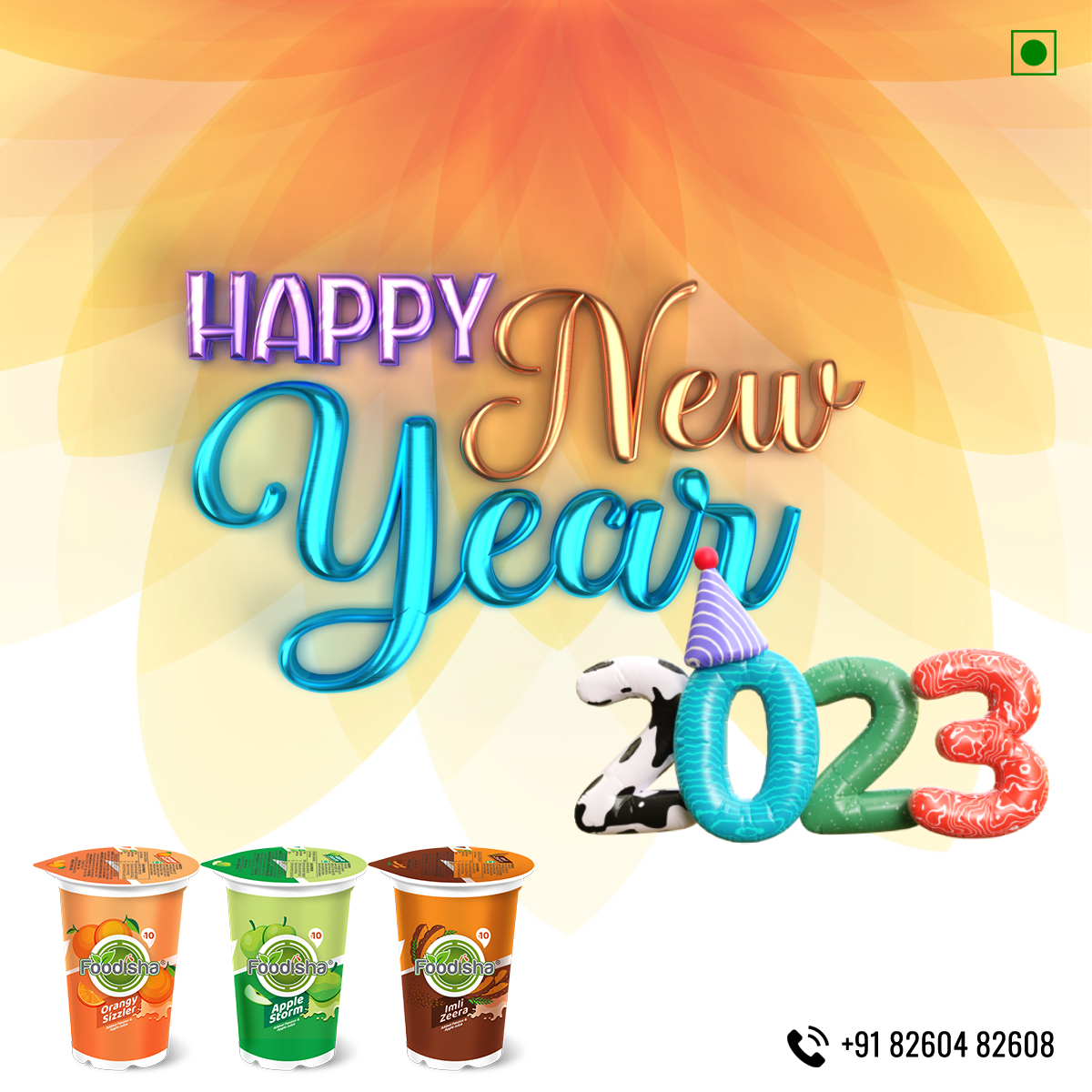 FoodishaDrinks's tweet photo. May you find success, happiness, and everything your heart desires. Wishing you and your loved ones a very Happy New year 2023!

#happynewyear #newyear #newyear2023 #Foodisha #OrangySizzler #AppleStorm #ImliZeera #madeinodisha #Berhampur #FoodishaDrinks #WeAndAllGood #xbrefoods https://t.co/210Hi1kaQc