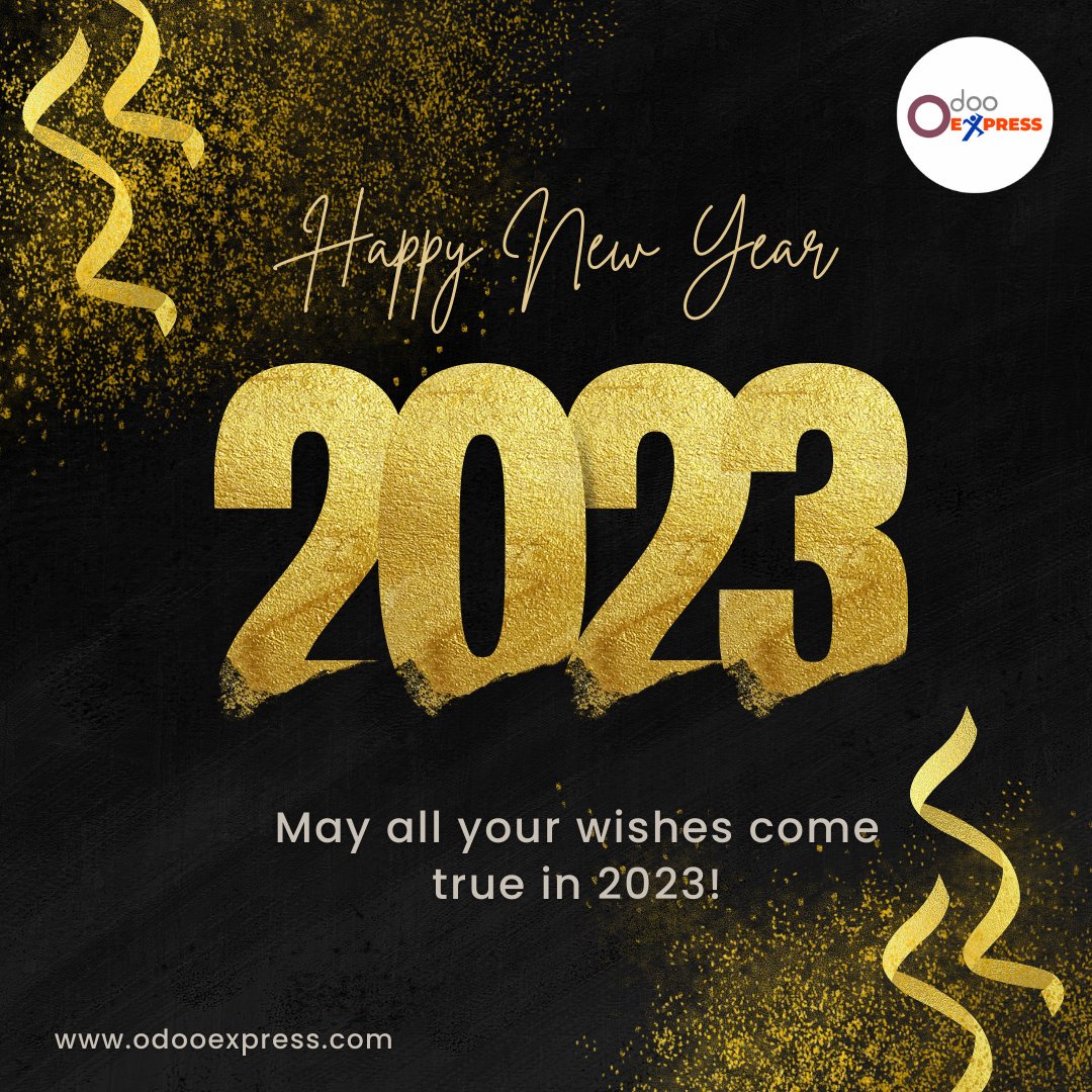 odoo_express's tweet image. Let the old year end and the New Year begin with the warmest of aspirations. 2023 Happy New Year!