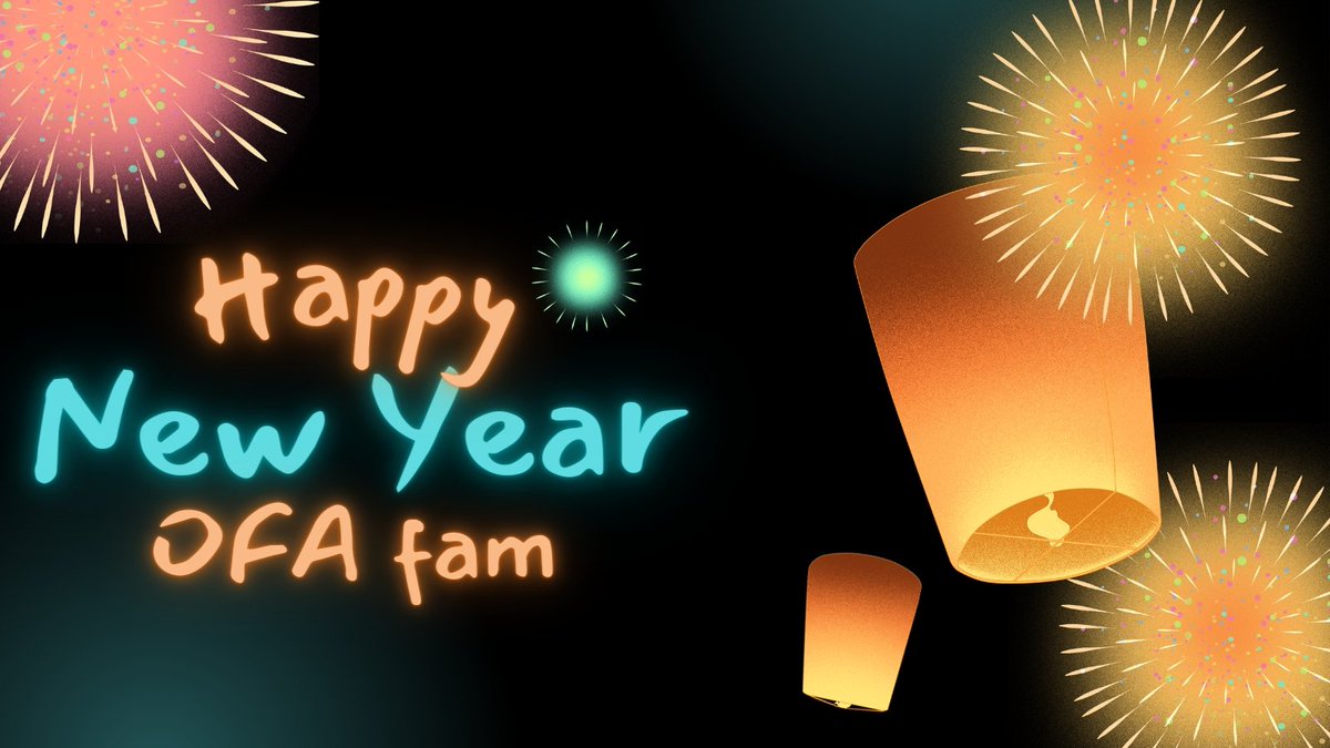 🔸 One For All ventures a.k.a OFA has been started this year and it's been going great

We hope to serve you better with many more opportunities. Wishing everyone to have a truly joyful and happy year ahead. Happy new year to you and your loved ones 💕

Happy new year 🥳