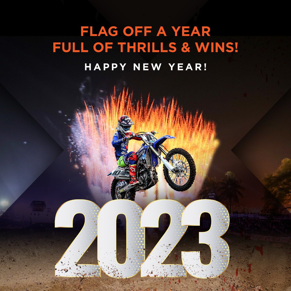 2023 is set to be a big year for supercross racing in India. But before we get there, here’s wishing you a super start to the new year.

<a href="/AnthonyRaynard/">Anthony Raynard</a>

#isrl #supercrossindia #supercross #fmsci #supercrossleague #sxi #happynewyear