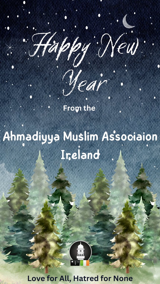 May this #NewYear2023 bring us all inner peace, true success & lasting happiness. We, the #Ahmadiyya Muslim Community Ireland 🇮🇪, pray that may the year ahead be one of peace & understanding for the world & may Almighty Allah grant us all His guidance, protection & closeness.