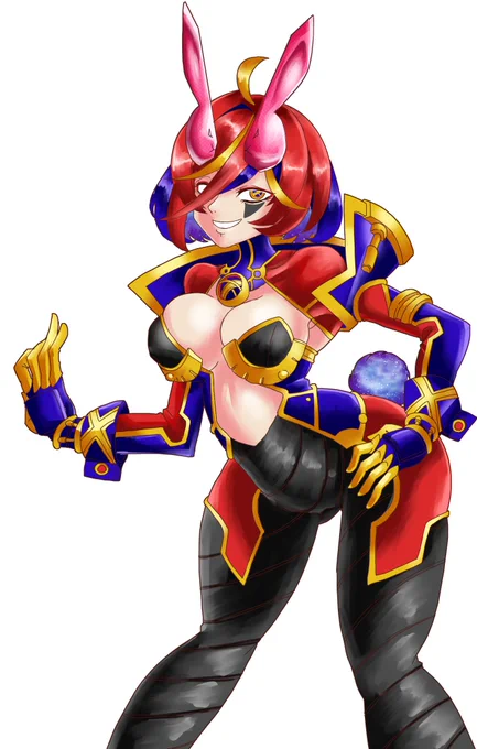 2023年は卯年ということでライダー少女エボル:フェーズ3エボルラビットフォームを描きました今年もみんなで混沌を極めよう!#ライダー少女 #仮面ライダービルド 