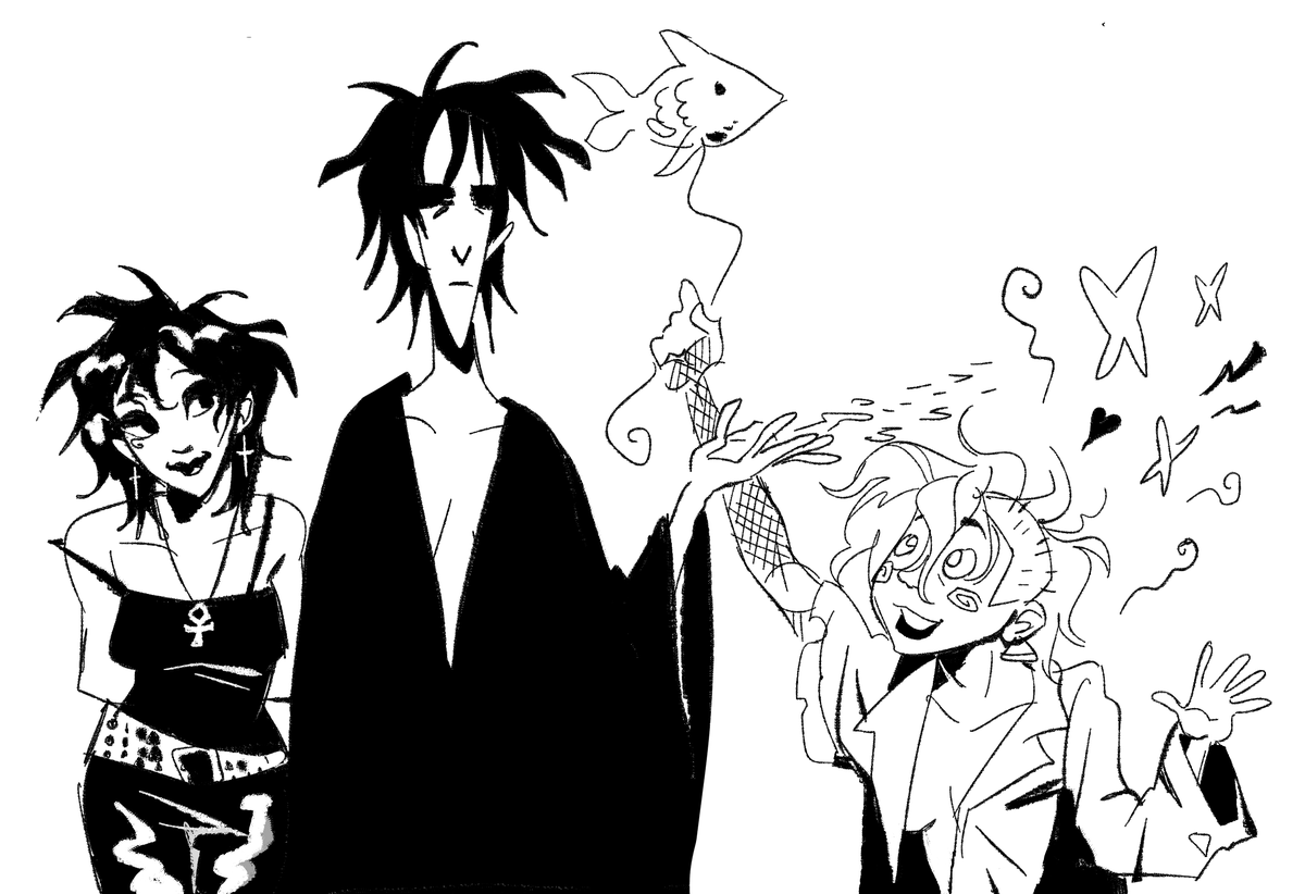 RlDDLE69's tweet photo. some sandmen doodles https://t.co/Lb83OILP5g