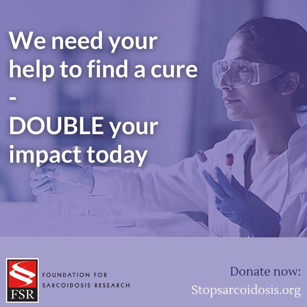 StopSarcoidosis's tweet photo. To make the New Year a little brighter, a generous donor has pledged to MATCH gifts made up to $5,000 NOW through year-end! Join the movement and DOUBLE the impact of your gift by 12/31!
Donate: https://t.co/ERGLGpRKSK
#SnowflakeStory #Sarcoidosis #raredisease #sarctwitter https://t.co/XCvOx7r3Ee