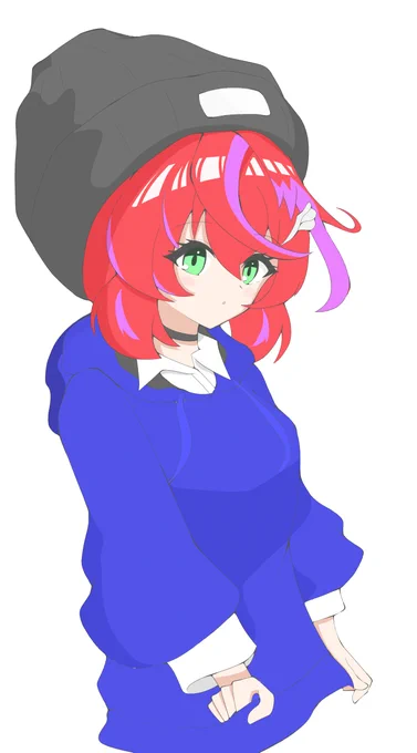 #茜音色に染まれ勇往邁進でのネモさんのこーでぃねーと茜音くん 