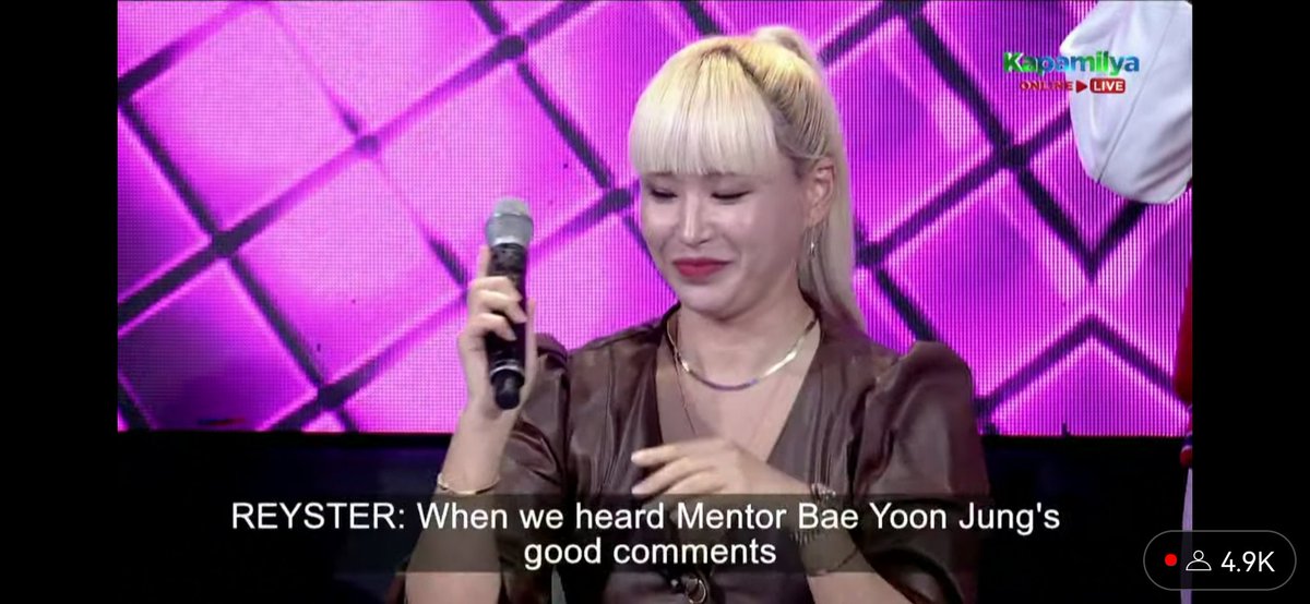 ShiningReystar's tweet photo. Mentor BYJ complimented Reyster OMG 😍😍😍 she really looked happy with their performance as well 

The CenteREYSTER
#TheAceReyster
#DreamMaker_REYSTER
#DreamMakerMission2
@DreamMakerOfc @mld_official_ https://t.co/AvMRP3ImJi