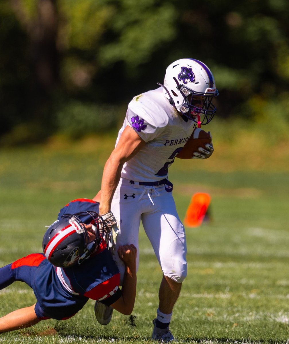 Keystone8FL's tweet photo. KSFL Defensive POY, Chris Catania-75 tackles, 7 interceptions (league record), 1 Fumble Recovery, 1 TD. @PottsmercSports @PerkAthletics @phillysport @EPAFootball @PaFootballNews https://t.co/oQHj52JGNs
