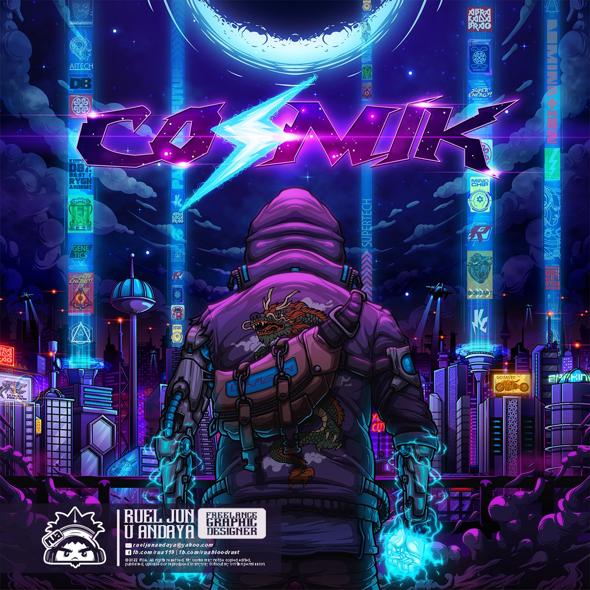 HAPPY NEW YEAR EVERYONE! 

#cosmik #vector #vectorart #albumart #musicart #musicalbumart #futuristic #mecha