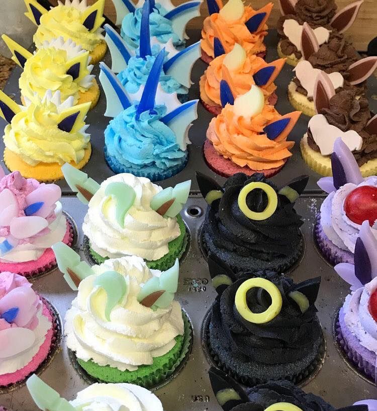 eeveelution cupcakes 🎀