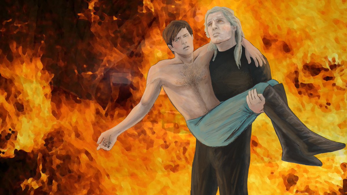 Some arts from my recent witcher fanwork  archiveofourown.org/works/43823854…